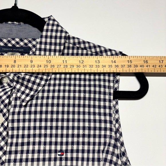 ✨Tommy Hilfiger Women's Gingham-Print Belted Woven Dress Size 6 - Picture 13 of 16